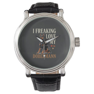 Dobermann Love Dog Lover Watch