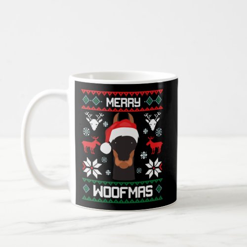 Dobermann Merry Woofmas Gift For Christmas Dobie C Coffee Mug