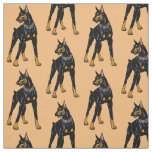  Dobermann or Doberman Pinscher dog Fabric