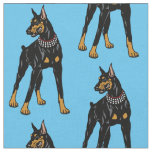 Dobermann or Doberman Pinscher dog Fabric