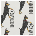 Dobermann or Doberman Pinscher dog Fabric