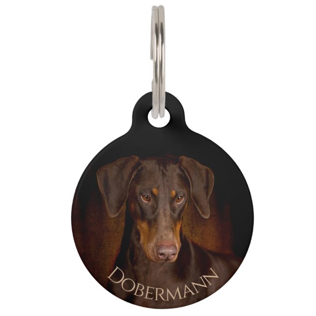 Dobermann Pet ID Tag (Front)