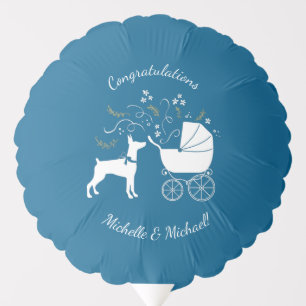 Dobermann Pinscher Baby Shower Puppy Dog Dobie  Balloon