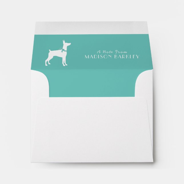 Dobermann Pinscher Dog Puppy Dobie Envelope (Back (Bottom))