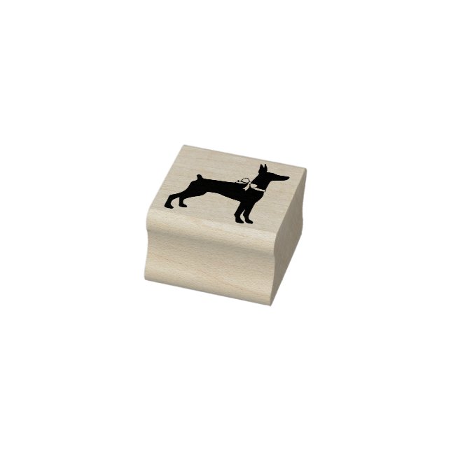 Dobermann Pinscher Dog Puppy Dobie Rubber Stamp (Stamp)