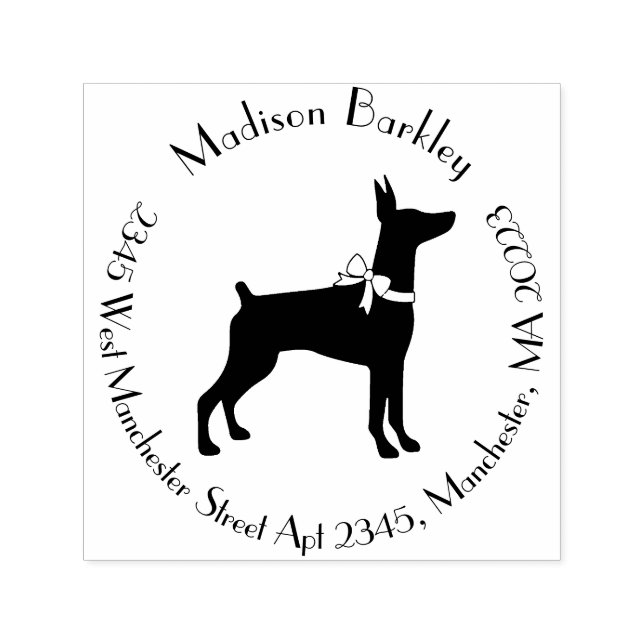 Dobermann Pinscher Dog Puppy Dobie Self-inking Stamp (Design)
