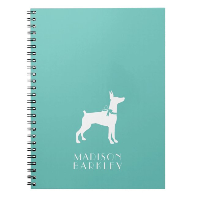 Dobermann Pinscher Dog Puppy Notebook (Front)