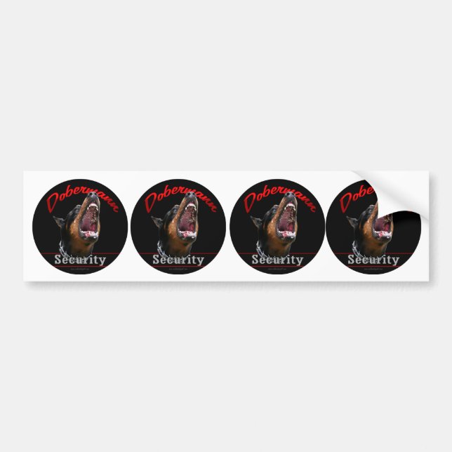 Dobermann Security stickers (Front)