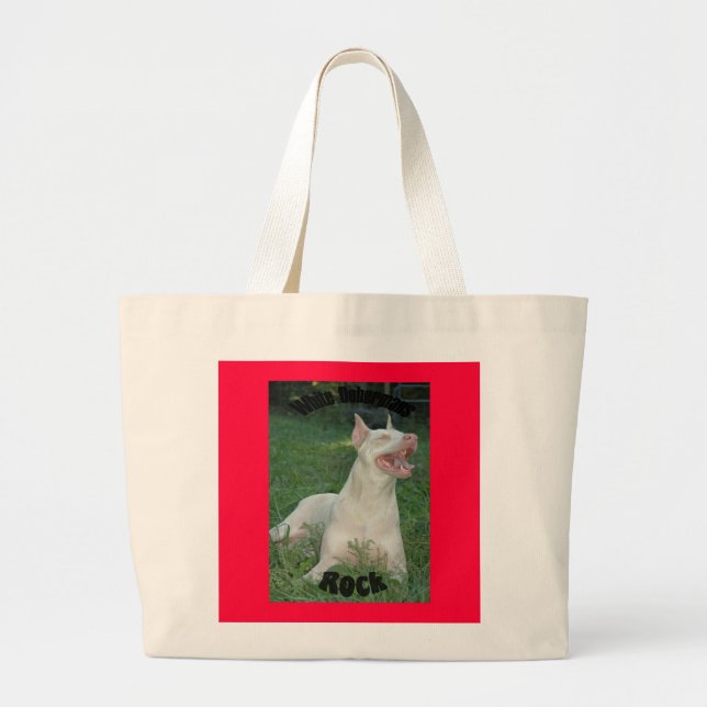 Dobermans ROCK Large Tote Bag (Front)