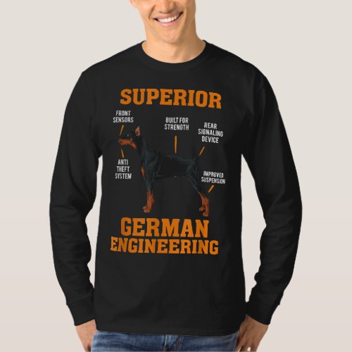 Dobermans Superior German Engineering T_Shirt