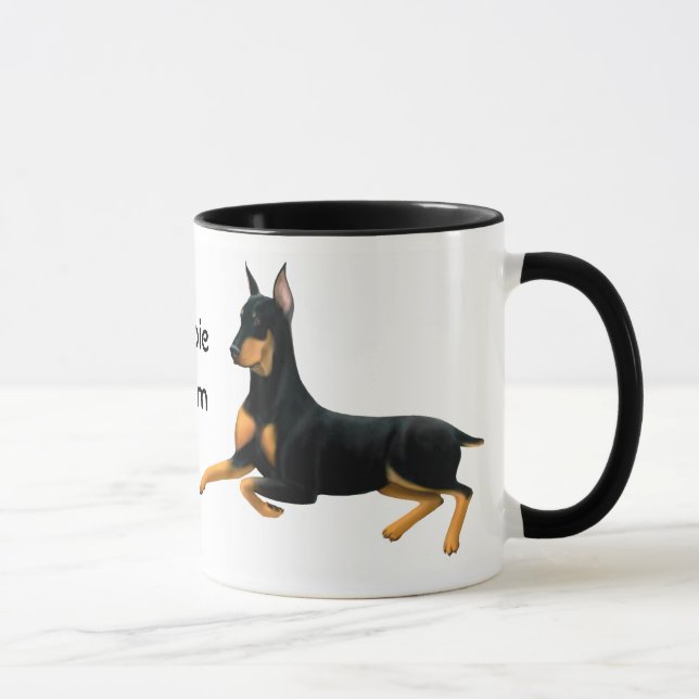 Dobie Mom Doberman Pinscher Dog Mug (Right)