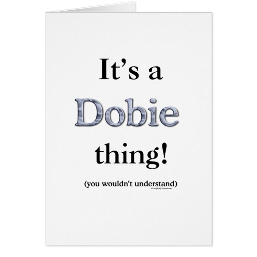 Dobie Thing Cards (Front)