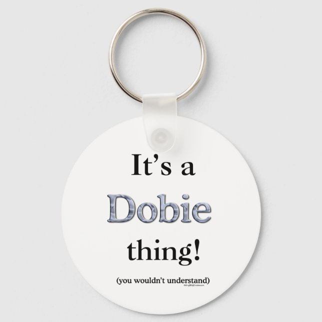 Dobie Thing Keychain (Front)