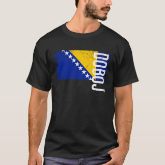Doboj Bosnia Flag For Bosnian Men Women Kids T-Shirt