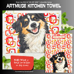 DOBRO- Aussie - ArtMuse Kitchen Towels<br><div class="desc">🐾❤️ Welcome to Dog in the Kitchen, where adorable dogs, delicious recipes, and a dash of whimsy come together! ❤️ This versatile kitchen towel features original dog-inspired recipe artwork that brings charm and personality to any space—whether you’re cooking at home or setting up at a dog show. 🐾 Perfect for...</div>