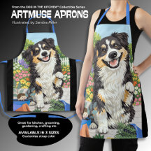 DOBRO Australian Shepherd All-Over Print Apron