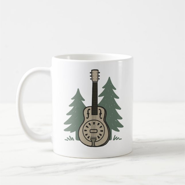 Dobro in the woods coffee mug (Left)