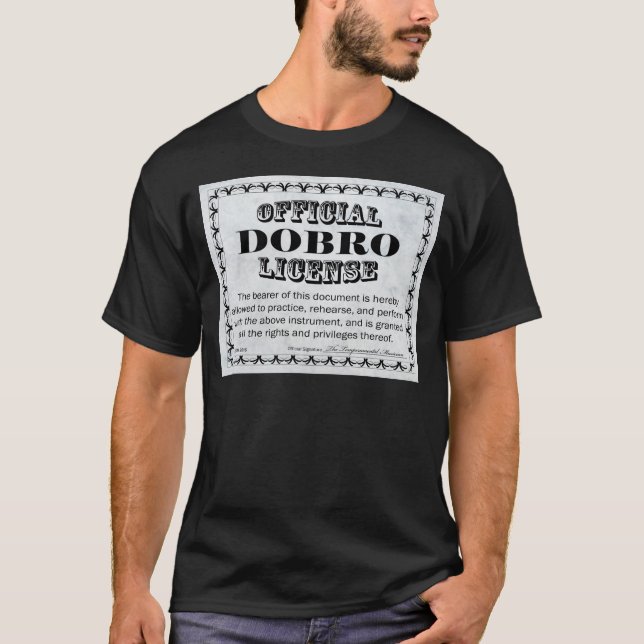 Dobro License T-Shirt (Front)