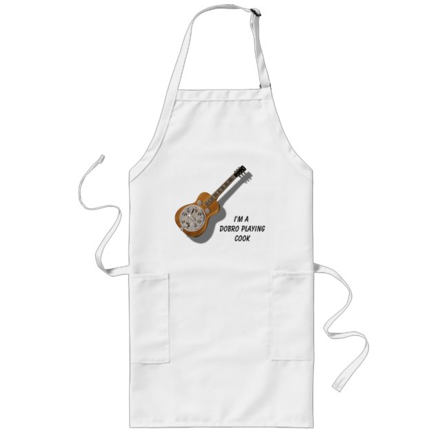 DOBRO PLAYING COOK-APRON LONG APRON (Front)