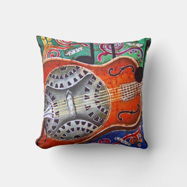 Dobro Polyester Throw Pillow 16" x 16" (Front)