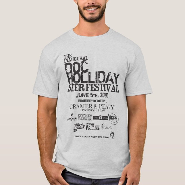 Doc Holliday Beer Festival T-Shirt (Front)