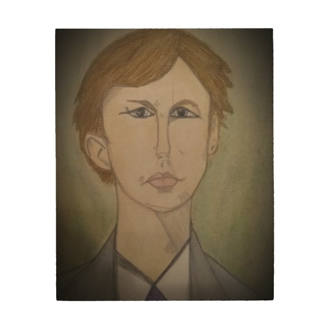 Doc Holliday Portrait Wood Wall Art (Front)