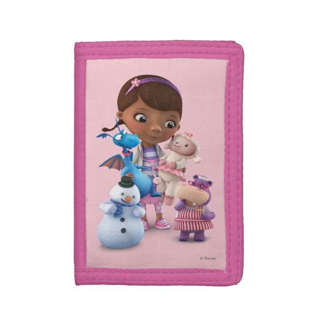 Doc McStuffins and Her Animal Friends Tri-fold Wallet (Front Vertical)