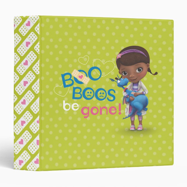 Doc McStuffins and Stuffy - Boo Boos Be Gone 3 Ring Binder (Front/Spine)