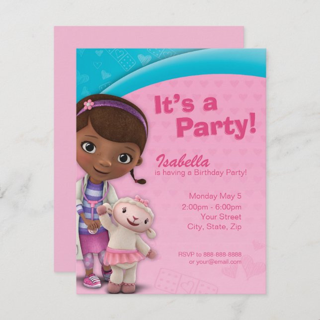 doc-mcstuffins-birthday-invitation-zazzle for Free Printable Doc Mcstuffins Invitations Template Doc McStuffins Birthday Invitation | Zazzle for Free Printable Doc Mcstuffins Invitations Template