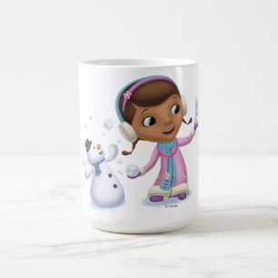 Doc McStuffins   Doc And Chilly Playing In  Snow Coffee Mug