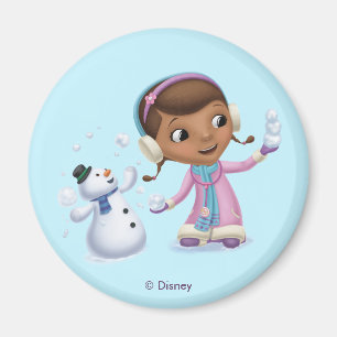 Doc McStuffins   Doc And Chilly Playing In  Snow Magnet