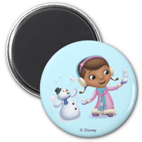 Doc McStuffins  Doc And Chilly Playing In  Snow Magnet