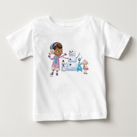 Doc Mcstuffins | Doc Mcstuffins Playing In Snow Baby T-shirt