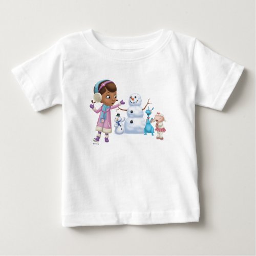 Doc McStuffins  Doc McStuffins Playing In Snow Baby T_Shirt