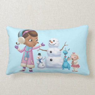 Doc McStuffins Doc McStuffins Playing In Snow Lumbar Pillow