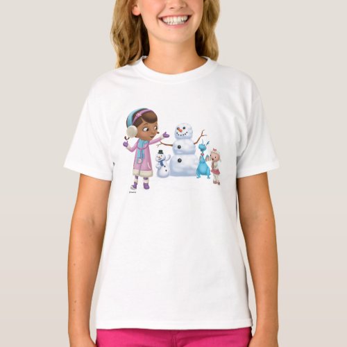 Doc McStuffins  Doc McStuffins Playing In Snow T_Shirt