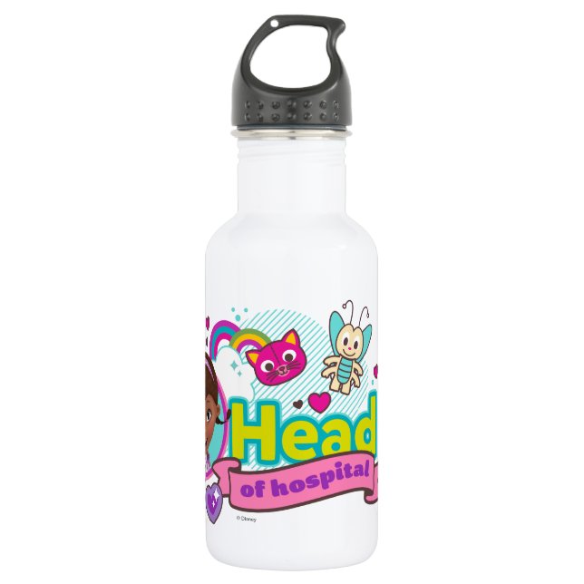 Doc McStuffins | Head of Hospital Stainless Steel Water Bottle (Front)