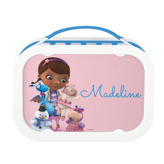 Doc McStuffins & Her Animal Friends - Personalized Lunch Box (Front)