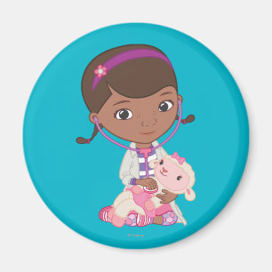 Doc McStuffins Holding Lambie Magnet