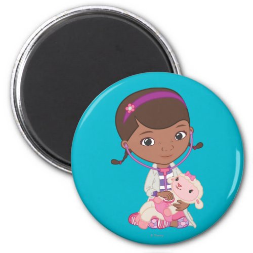 Doc McStuffins Holding Lambie Magnet