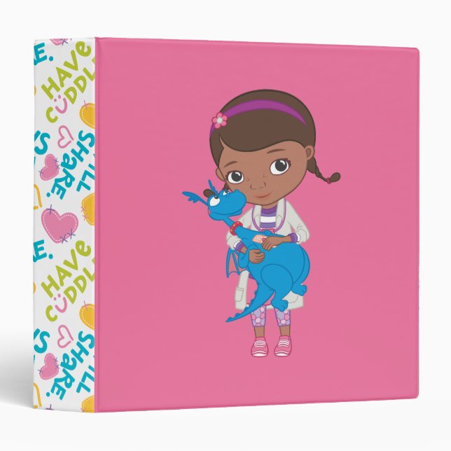 Doc McStuffins Holding  Stuffy Binder (Front/Spine)