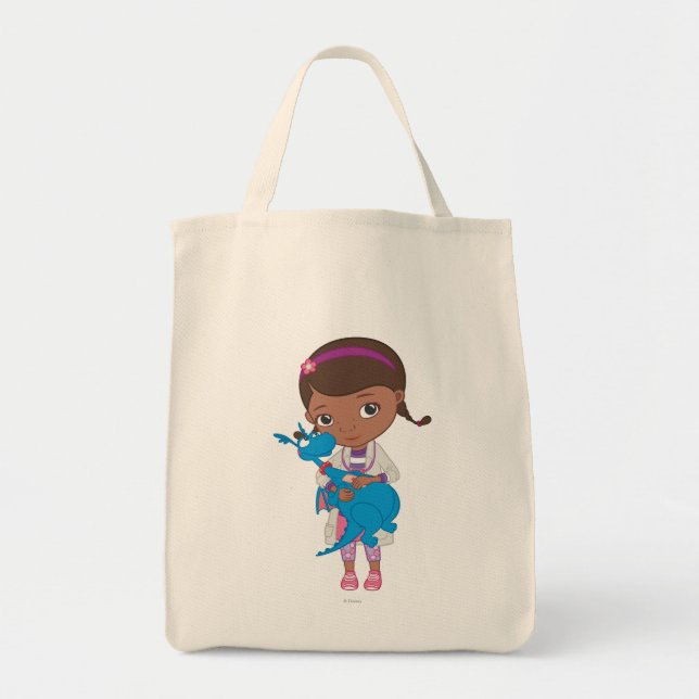 Doc McStuffins Holding  Stuffy Tote Bag (Front)