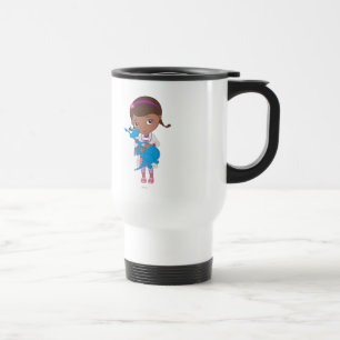 Doc McStuffins Holding Stuffy Travel Mug