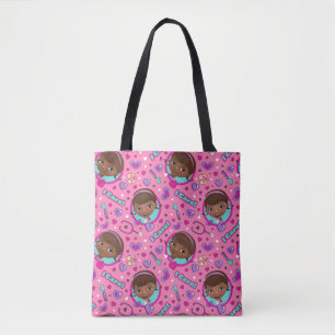 Doc McStuffins I Care Pink Pattern Tote Bag