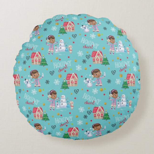 Doc McStuffins | Jingle Bell Fun Round Pillow (Front)