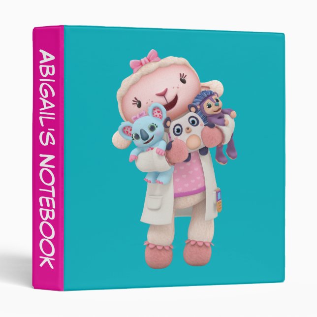 Doc McStuffins | Lambie - Hugs Given Here 3 Ring Binder (Front/Spine)