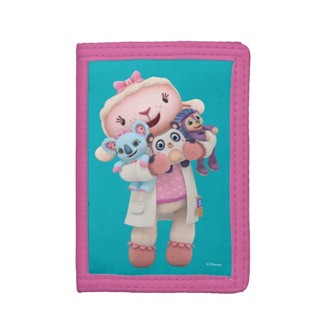 Doc McStuffins | Lambie - Hugs Given Here Tri-fold Wallet (Front Vertical)