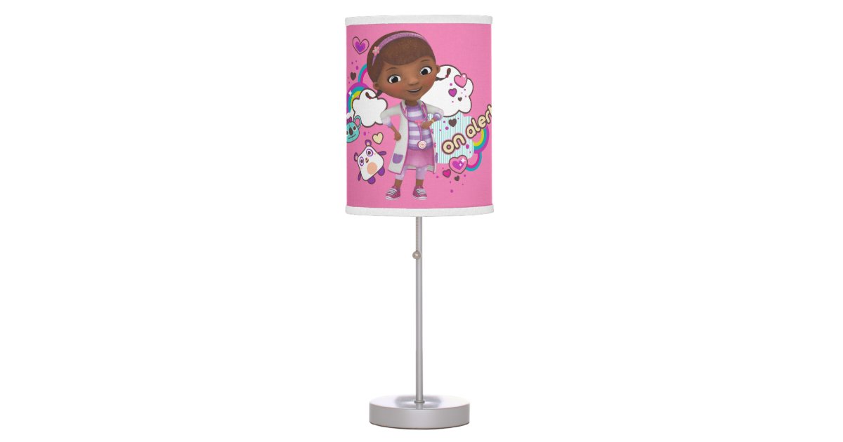 Doc Mcstuffins On Alert Table Lamp Zazzle Com