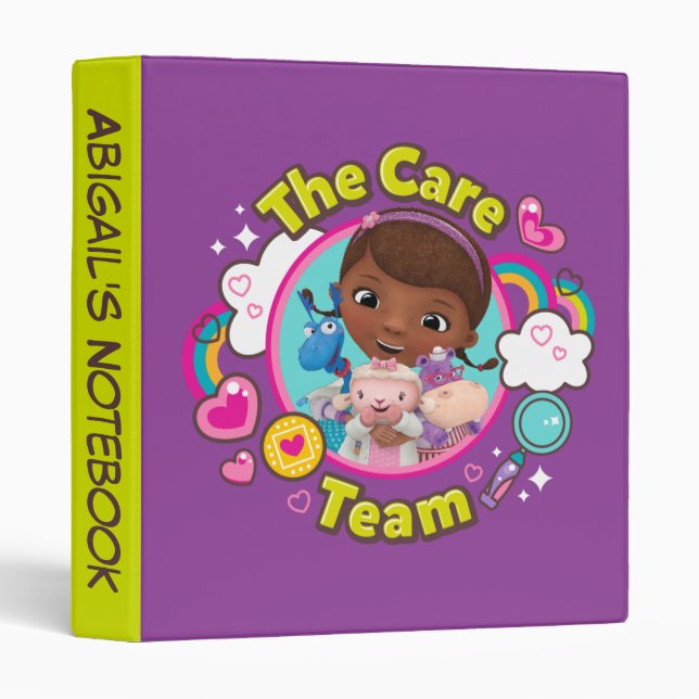 Doc McStuffins | The Care Team 3 Ring Binder (Front/Spine)