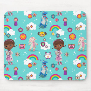 Doc McStuffins The Care Team Pattern Mouse Pad